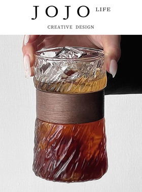 JOJO'S L. PD.Appear.玻璃挂耳咖啡杯透明带杯套冰美式杯 | 貌讲