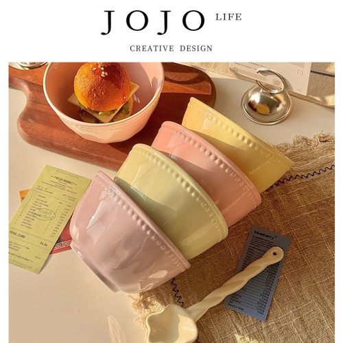 JOJO'SLIFEPD浮雕陶瓷饭碗
