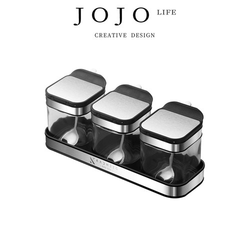 JOJO'SLIFEPD不锈钢密封调味罐