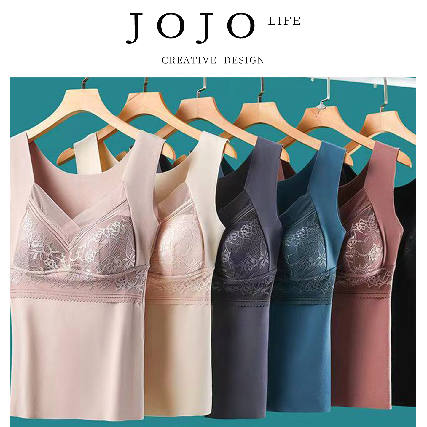 JOJO'SLIFEPD秋冬双面磨毛蕾丝