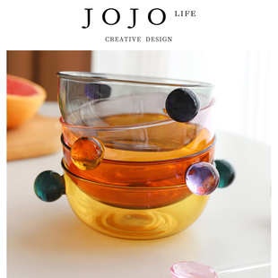 JOJO PD.Detection.双球形把手玻璃碗沙拉碗汤饭碗 侦垫