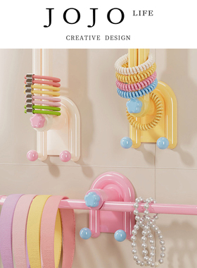 JOJO'S L. PD.Fan.粘钩多巴胺发圈收纳架发箍发饰头绳收纳 | 扇夹