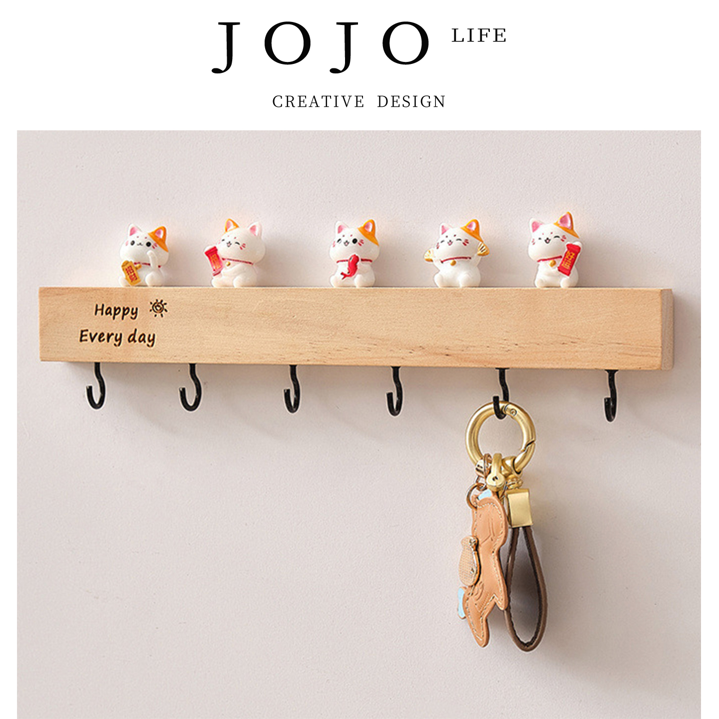 JOJO'SLIFEPD粘钩免打孔装饰架