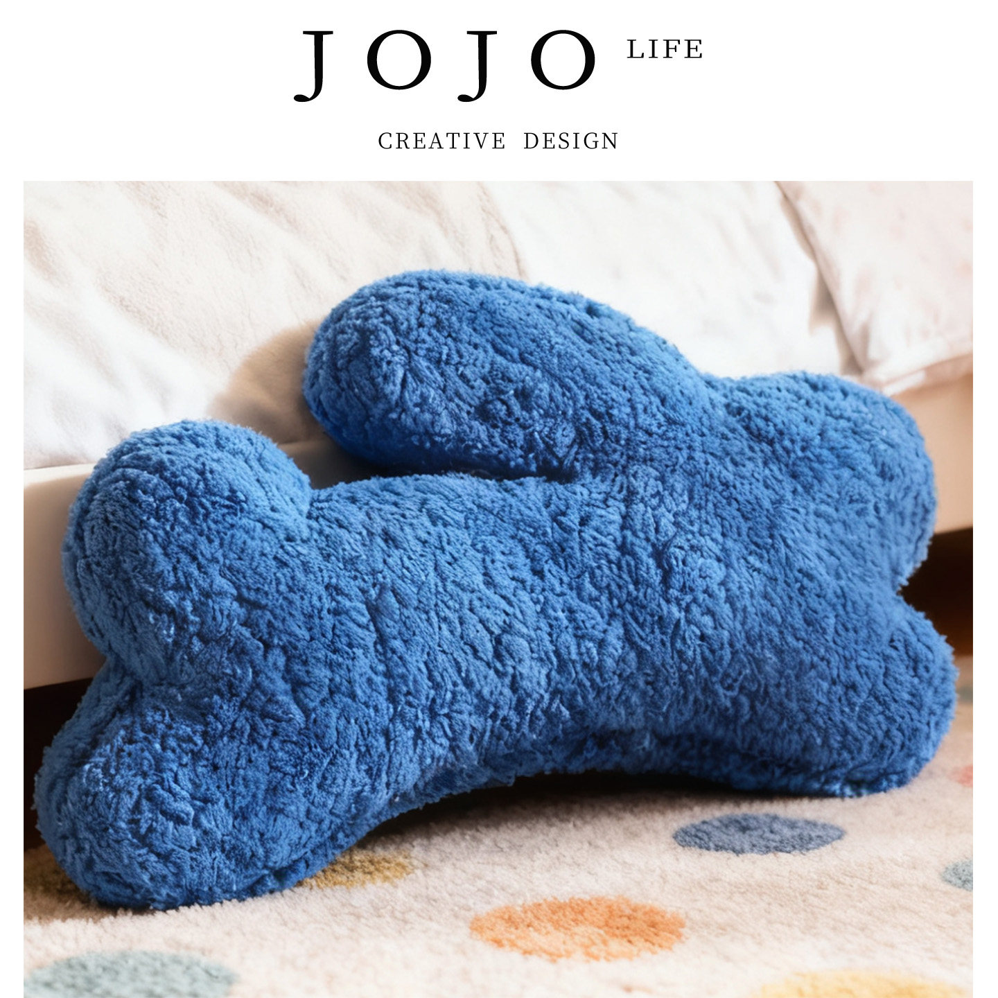 JOJO'S L. PD.Green.抱枕创意简约现代毛绒吉祥物兔子抱枕 | 渝碧