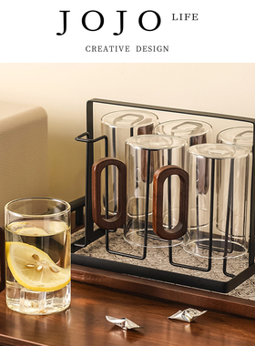 JOJO'S L. PD.account.烟灰色木把高硼硅耐热玻璃泡茶杯 | 穗账