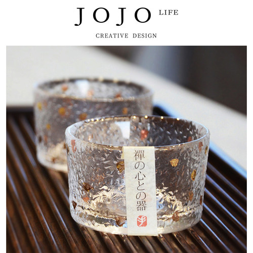 JOJO'SLIFEPD日式锤纹玻璃杯