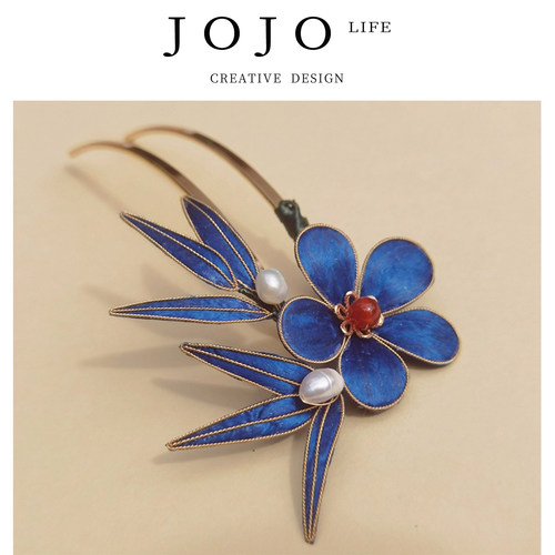 JOJO'SLIFEPD非遗手工蚕丝蓝色