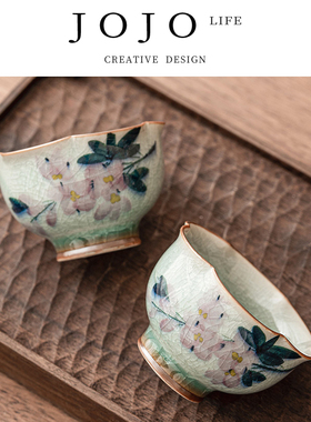 JOJO'S L. PD.transcript.冰花手绘玉兰花茶杯主人杯单杯 | 写本