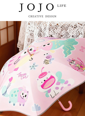 JOJO'S L. PD.warn.儿童新款双层圆角雨伞晴雨两用防晒 | 璀戒