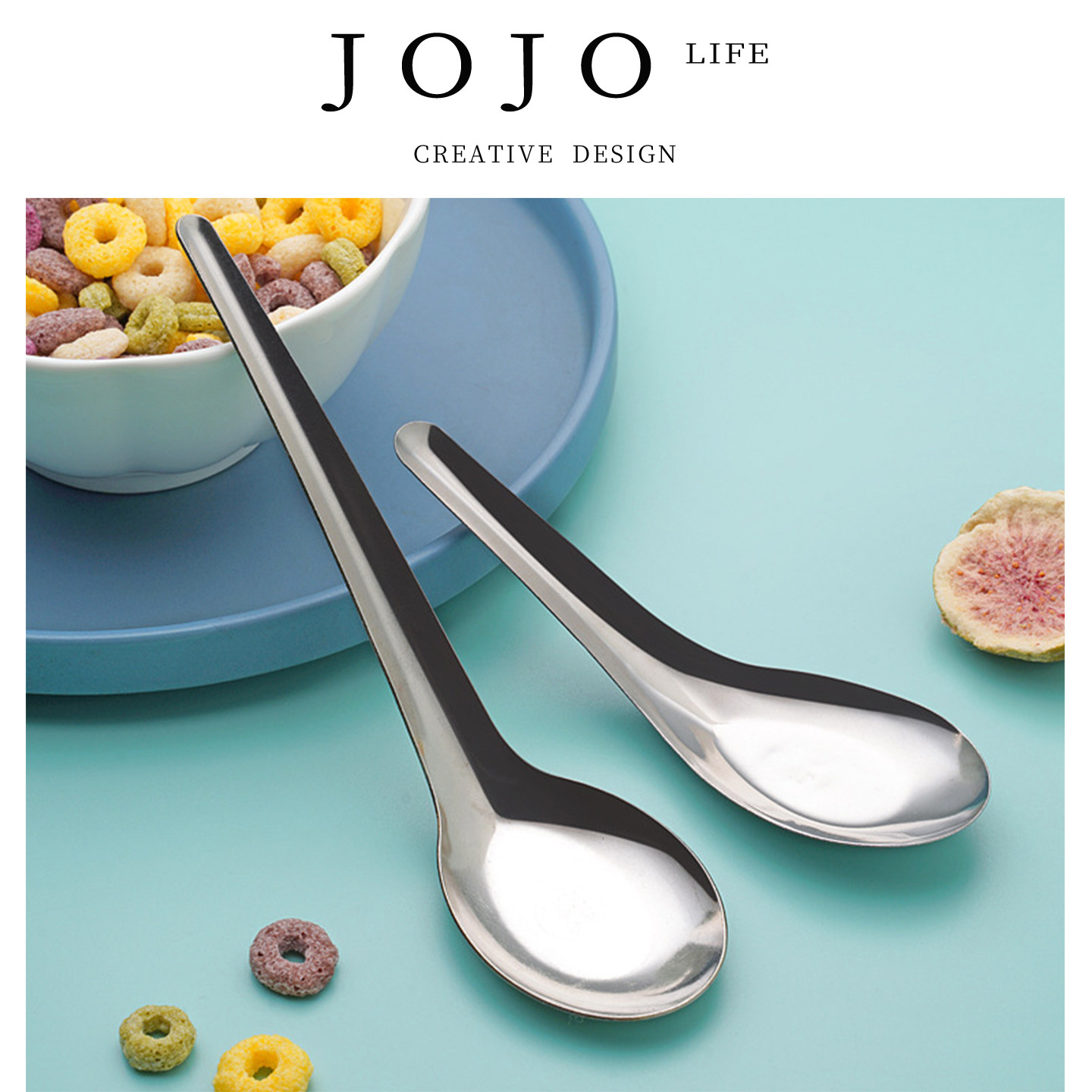 JOJO'SLIFEPD不锈钢餐具长柄