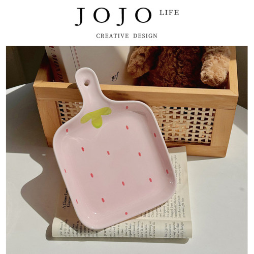 JOJO'SLIFEPD草莓陶瓷碗碟盘碗