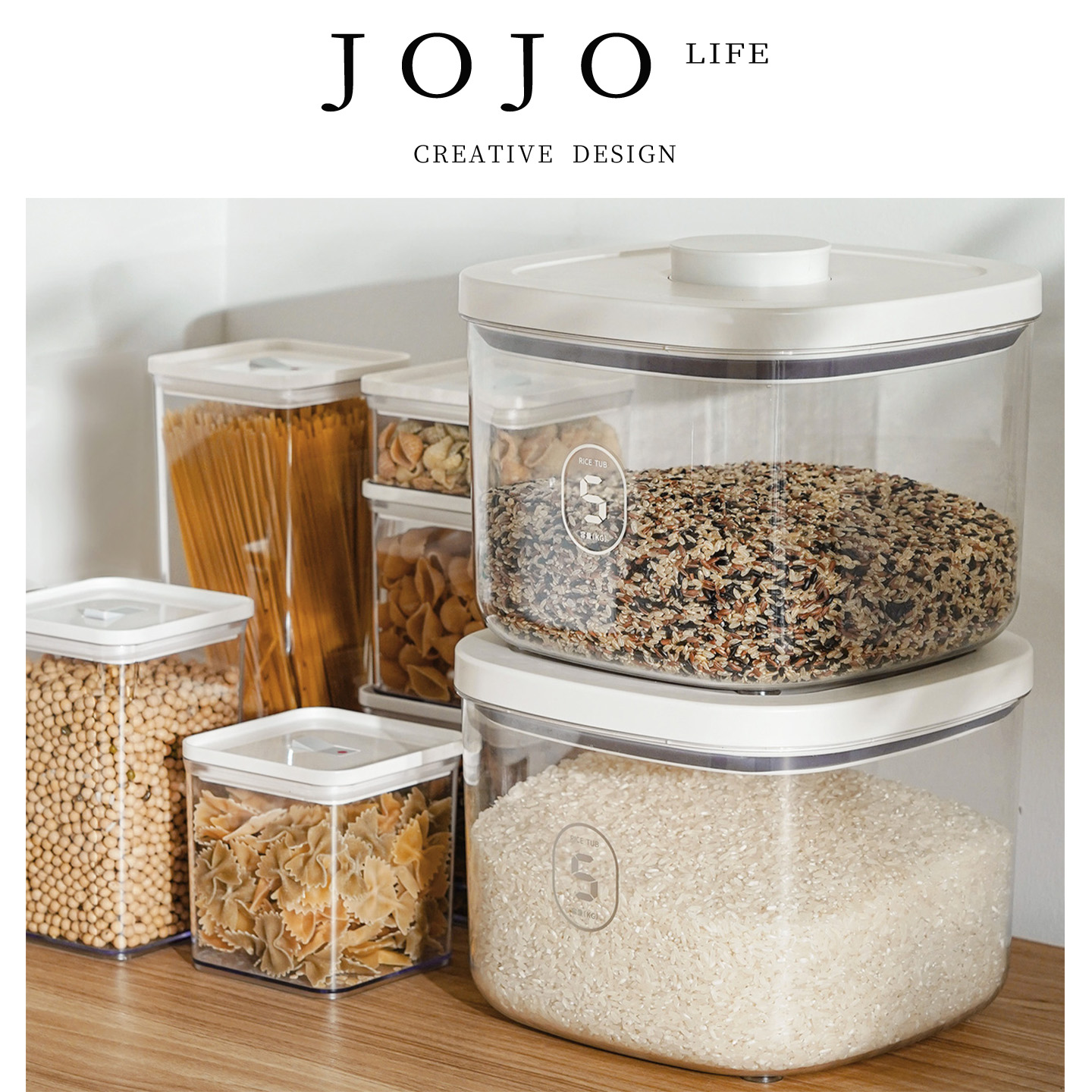 JOJO'SLIFEPD防潮密封10斤装米