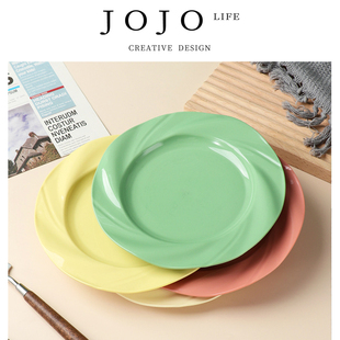 帘堆 JOJO PD.pile.水果盘意面盘塑料圆盘轻奢奶油风餐盘