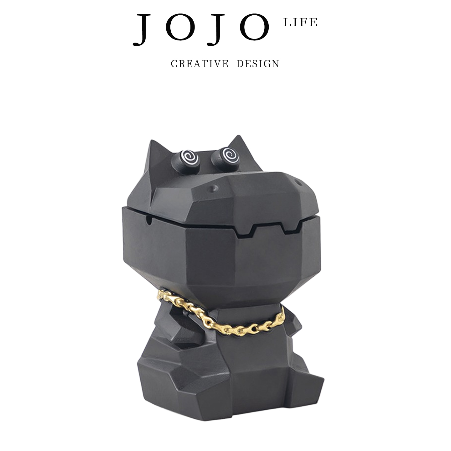 JOJO'S L. PD.Adonis.烟灰缸河马烟灰缸带有盖创意个性潮流|晕晕