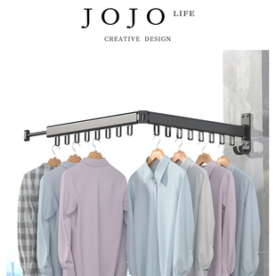 PD.risk.金属衣架高代发铝合金晾衣架阳台折叠 痪凯 JOJO