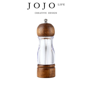 PD.Lucky.研磨器实木胡椒透明塑料胡椒磨橡木 瑞承 JOJO
