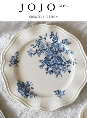 JOJO'S L. PD.tumor.陶瓷浅盘子椭圆形西餐下午茶甜品蛋糕 | 域瘤