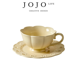 高档精致咖啡杯子 JOJO PD.Hanyu·杯具复古杯碟套装 涵钰