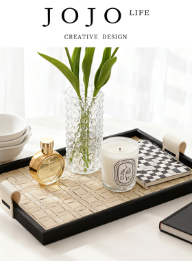 JOJO'S L. PD.Execution.轻奢首饰玄关收纳盘子中古高档黑色|都执