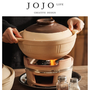 JOJO'S L. PD.domain.火锅家用煲仔饭砂锅炖锅老式陶土炭炉 |学分