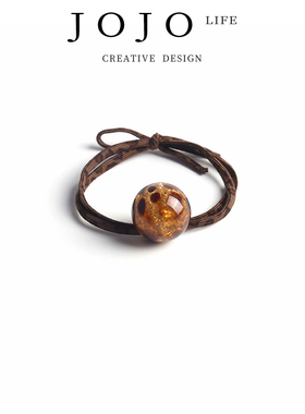 JOJO'S L. PD.nether.冰裂豹纹球发绳扎马尾发圈丸子头绳 | 黄泉