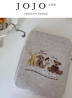 JOJO'S L. PD.Mostly.韩国ins玩偶图案少女心笔记本电脑包 | 多半