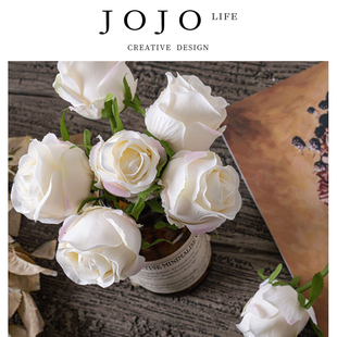 JOJO'S L. PD.select.仿真花单头套管玫瑰单枝家居装饰 | 勾挑
