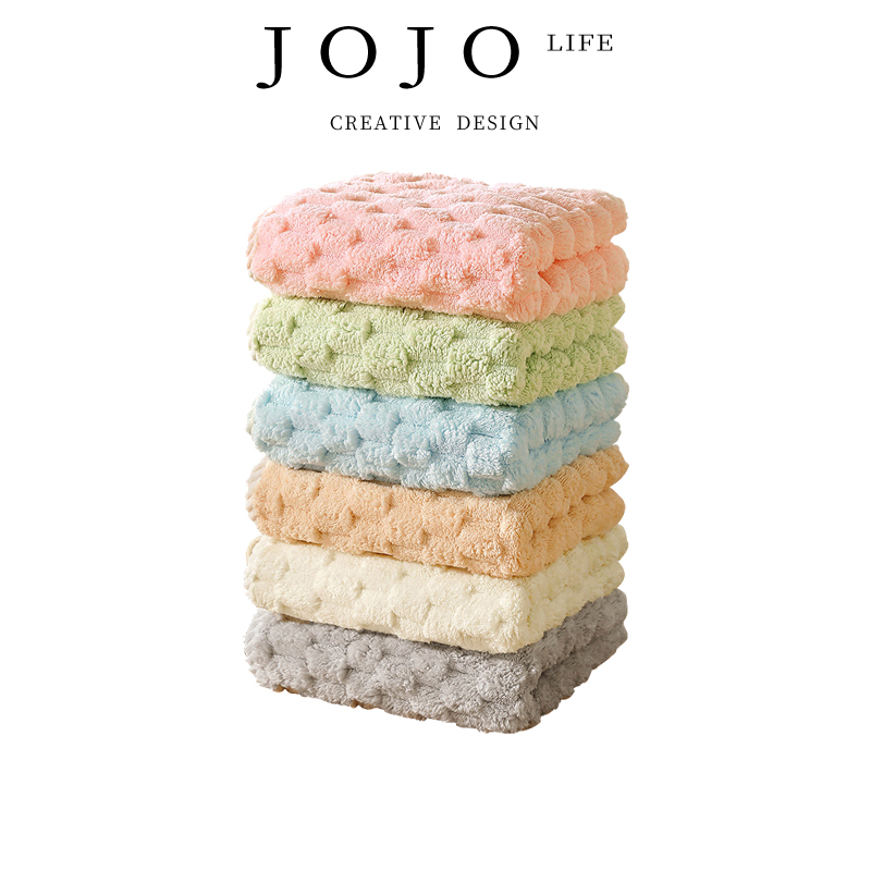 JOJO'S L. PD.salt.素色云朵绒珊瑚绒毛巾洗脸卸妆吸水巾 | 岩盐