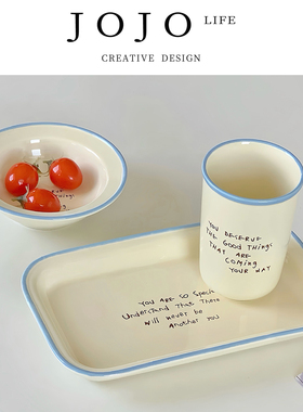 JOJO'S L. PD.cluck.陶瓷盘家用高级感深盘早餐盘甜品盘 | 咕玖