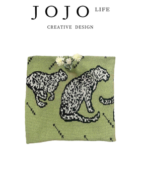 JOJO'S L. PD.discount.复古春秋空调盖毯中古绿色针织 | 折扣