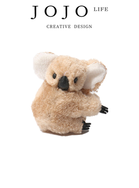 JOJO'S L. PD.sand.卡通毛绒立体考拉发夹日韩网红秋冬 | 沙地