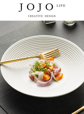 JOJO'S L. PD.letters.高级感斗笠碗日式螺纹磨砂陶瓷碗 | 赐书