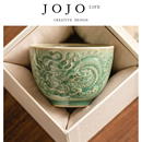 功夫品茗杯茶具 JOJO PD.Face.祥龙纹茶杯主人杯中式 相面