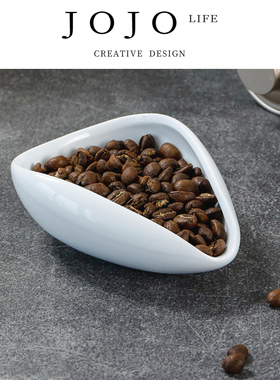 JOJO'S L. PD.reflect.咖啡豆计量盘秤豆碟咖啡粉陶瓷量杯 | 播映