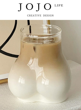 JOJO'S L. PD.Mussel.搞怪性感可爱屁屁玻璃杯 咖啡杯饮料杯|贻铐