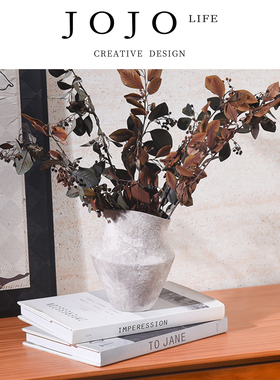 JOJO'S L. PD.Inquire.民宿装饰客厅插花粗陶异形花器摆件 | 询拇