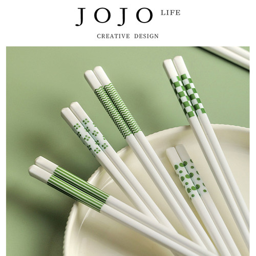 JOJO'SLIFEPD陶瓷绿色单人筷子