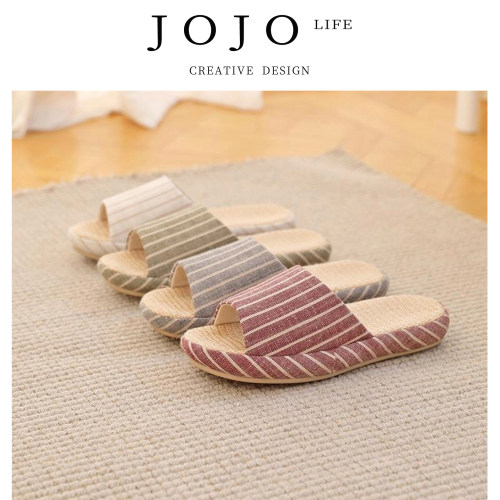 JOJO'SLIFEPD拖鞋精工细作棉麻