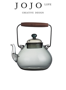 JOJO'S L. PD.culvert.泡茶壶耐热玻璃煮茶壶带把手日式 | 韵涵