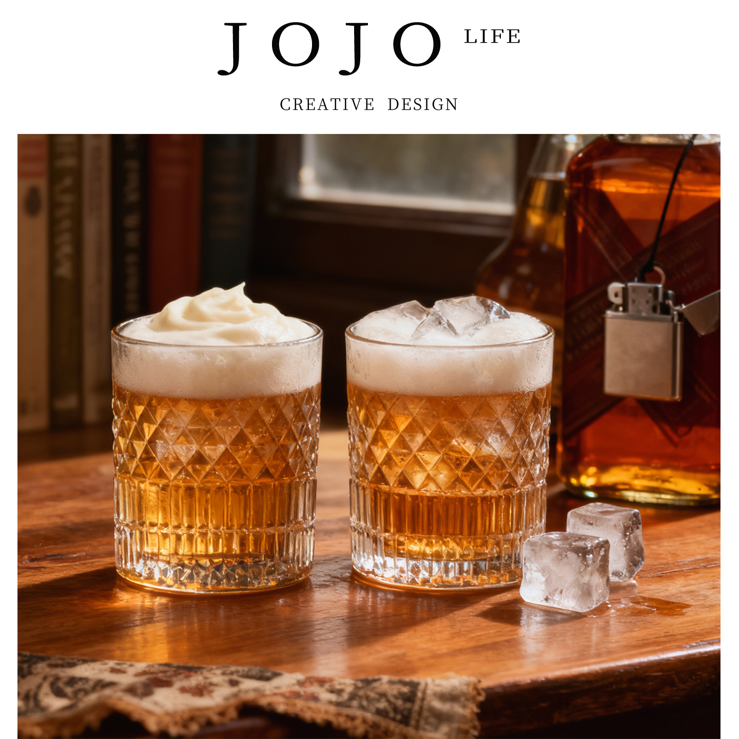 JOJO'S L. PD·Stripes·酒杯家用无铅水晶玻璃洋酒杯杯子 | 条纹