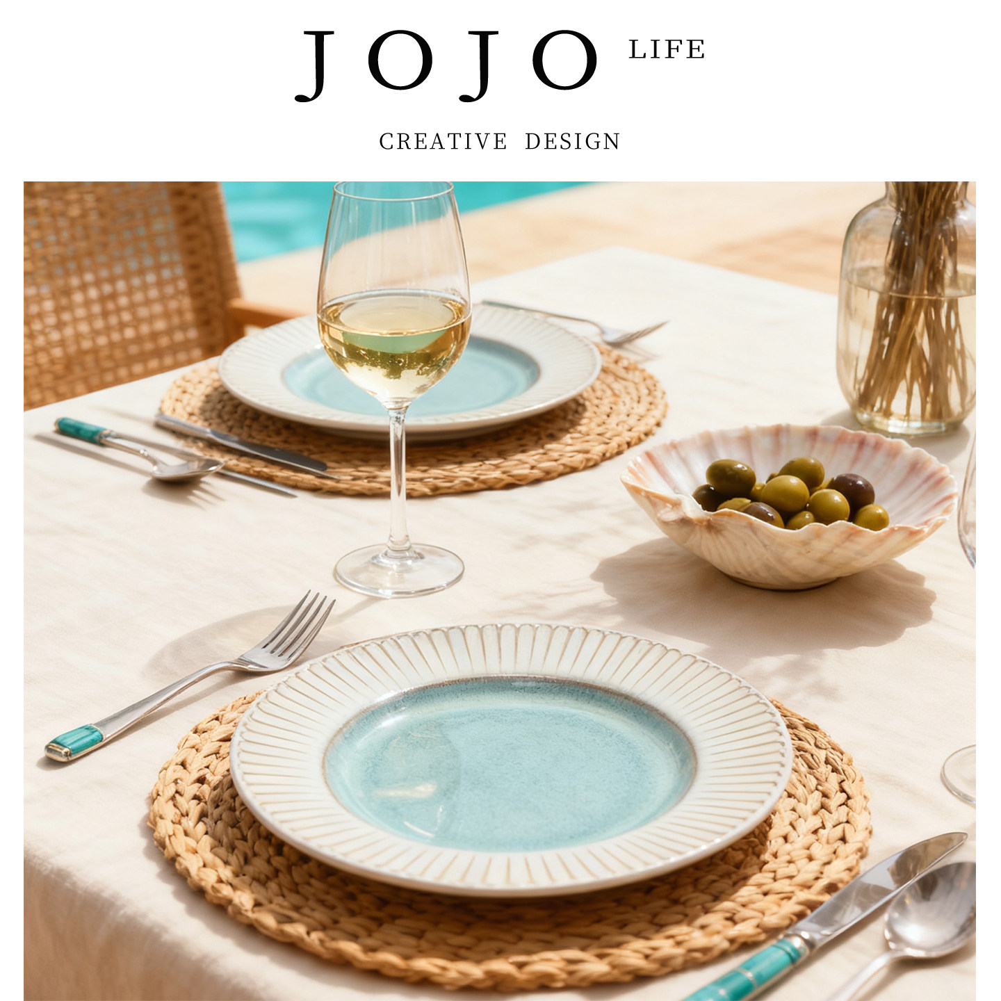 JOJO'S L. PD·relief·餐具创意陶瓷欧式简约西餐牛排盘 | 浮雕
