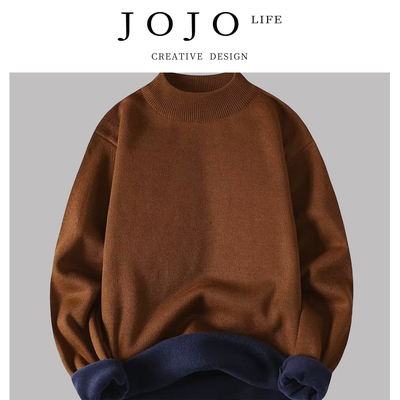 JOJO'SLIFEPD一体绒毛衣男士