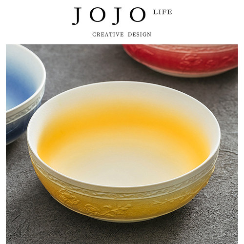 jojo陶瓷特色干冰盘高级感家用盘
