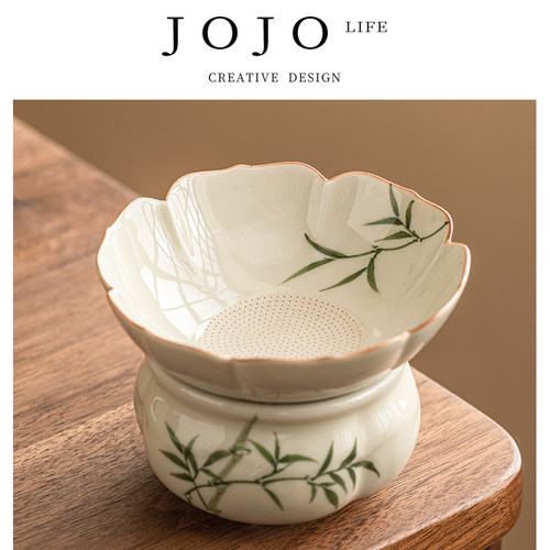 JOJO'SLIFEPD茶漏茶滤套组陶瓷