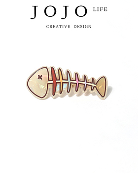 JOJO'S L. PD.perilla.日韩趣味可爱醋酸小鱼小猫发夹炫彩 | 紫苏