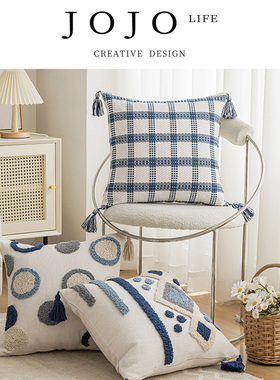 JOJO'S L. PD.very.ins风蓝色系客厅沙发床头多用家用车用 | 淫极