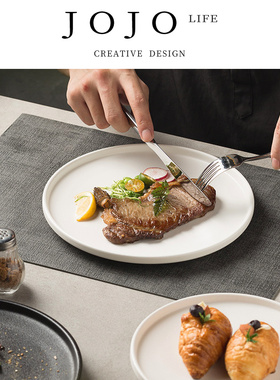 JOJO'S L. PD.Mouths.黑色盘子牛排盘西餐盘高颜值家用 | 茅茨