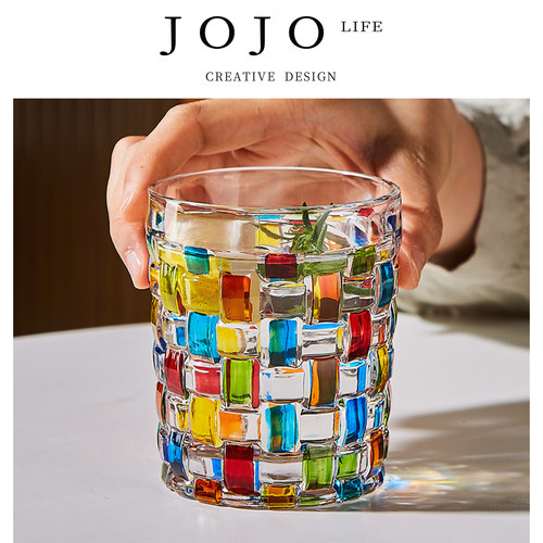 JOJO'SLIFEPD彩绘编织玻璃杯