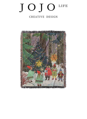 JOJO'S L. PD.scenery.沙发毯美式复古卡通毯保暖圣诞节 | 风景