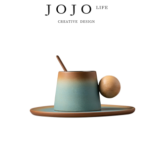 PD.杯具陶瓷咖啡杯碟创意下午茶杯碟马克杯有趣 木星 JOJO